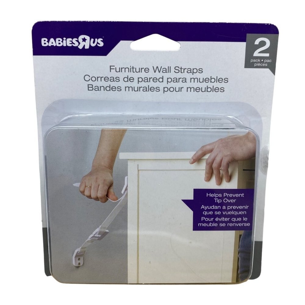 NEW Babies R‎ Us Adjustable Anchor Furniture Wall Straps Set of 2